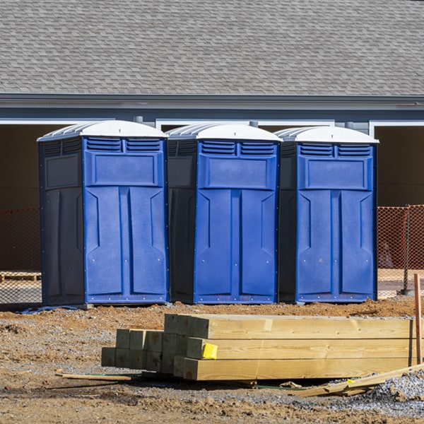 how often are the porta potties cleaned and serviced during a rental period in Centreville MS